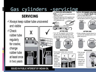 Gas cylinders -servicing
 