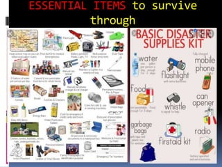 ESSENTIAL ITEMS to survive
through
 
