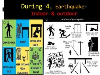 During 4, Earthquake-
Indoor & outdoor
 