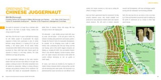 LIMITS TO GROWTH




     GREENING THE                                                                                                                    context, the circular economy is a first step to setting the
                                                                                                                                     wheels of change in motion.
                                                                                                                                                                                                    research and development, with new technologies quickly
                                                                                                                                                                                                    moving into the marketplace and becoming profitable.

     CHINESE JUGGERNAUT                                                                                                              How can China’s government help the momentum? As they          That’s the only way that we can move as fast as we have
     Bill McDonough                                                                                                                  privatise industrial sectors, they should establish strict     to, in China and elsewhere around the world: by holding out
     Founding Partner and Principal of William McDonough and Partners I U.S. Chair of the China-U.S.                                 protocols for clean production methods which don’t deplete     the profits of commercial use as a means to effect high
     Centre for Sustainable Development I Member of the Programme’s Management Committee.                                            natural resources. This will result in massive corporate       speed change.



1    The world of commerce is in huge flux as dramatic shifts       global flows of material, money and energy. We may
     take place in the flows of people, money, material and         already be close to the tipping point.
     energy around the world.
                                                                    The alternative – a safe, healthy and just world with clean
     Take China. Over the next 15 years it will build new housing   air, water, soil and power – is the end goal to which my
     for 400 million people to accommodate the largest              institute is working with government and business partners.
     migration in history from countryside to cities. To satisfy    Through the China-US Centre for Sustainable Development,
     domestic energy demand, it is burning all its coal and         for example, we are designing seven cradle to cradle
     building a 100 nuclear plants. All the plastic bottles         Chinese cities, prototyping new ultra low energy and low
     manufactured within 400km of the US west coast are being       cost housing. Some of the world’s biggest companies are
     purchased by China, while high value Chinese goods are         helping us, including BP, BASF, Ford and Hewlett Packard.
     exported to America in ever-rising volumes. The trade          China is now officially adopting a circular economy, whose
     imbalances are huge and growing.                               aim is for capital, resources and income to flow within the
                                                                    country without destroying its soil, air quality or
     To face sustainability challenges on this scale, business      water supply.
     leaders from east and west must define an end goal, then
     produce a strategy to reach it. Old school competition mus t   Of course, such moves are dwarfed by the hugeness of
     be replaced by cooperation. Adding to existing efficiency      modern Chinese enterprise which is eating up their coal and
     strategies and production methods will be insufficient. The    soil and destroying their water quality. The momentum is so
     end game will simply be unsustainable imbalances in            phenomenal that course corrections are very difficult. In this



30   Business & the Environment Programme: FACING THE FUTURE                                                                                                                                                                                                      31
 