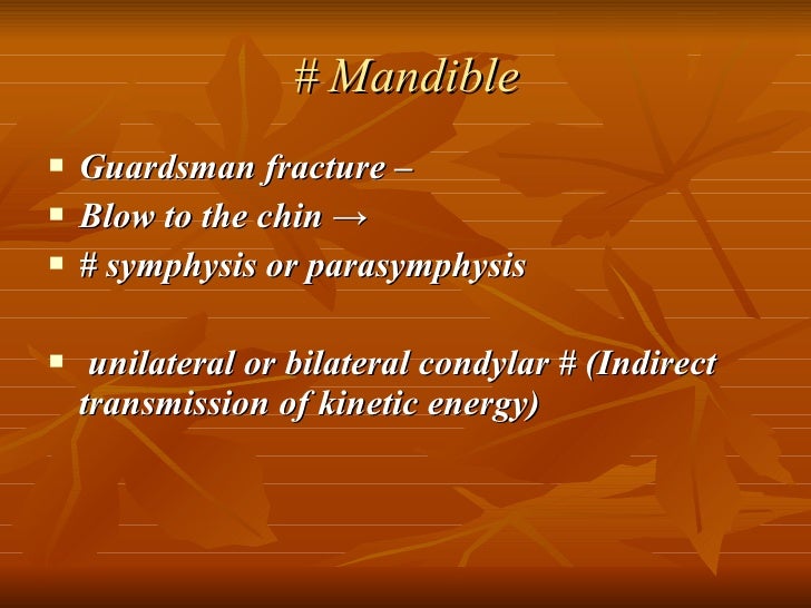Faciomaxillary Injuries