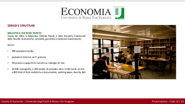 Facoltà Di Economia Università Di Roma Tor Vergata