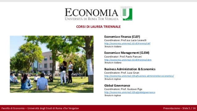Economia E Management Tor Vergata Magistrale