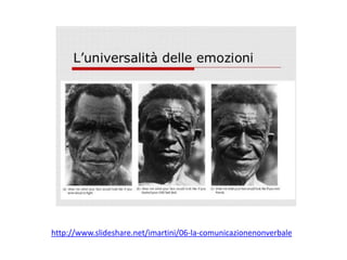 http://www.slideshare.net/imartini/06-la-comunicazionenonverbale

 
