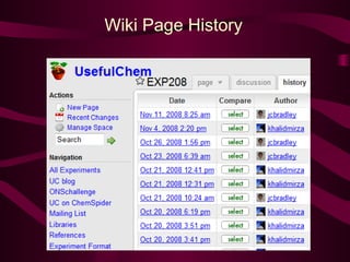 Wiki Page History
 