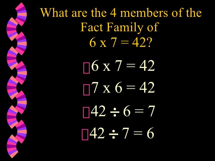 Fact Families