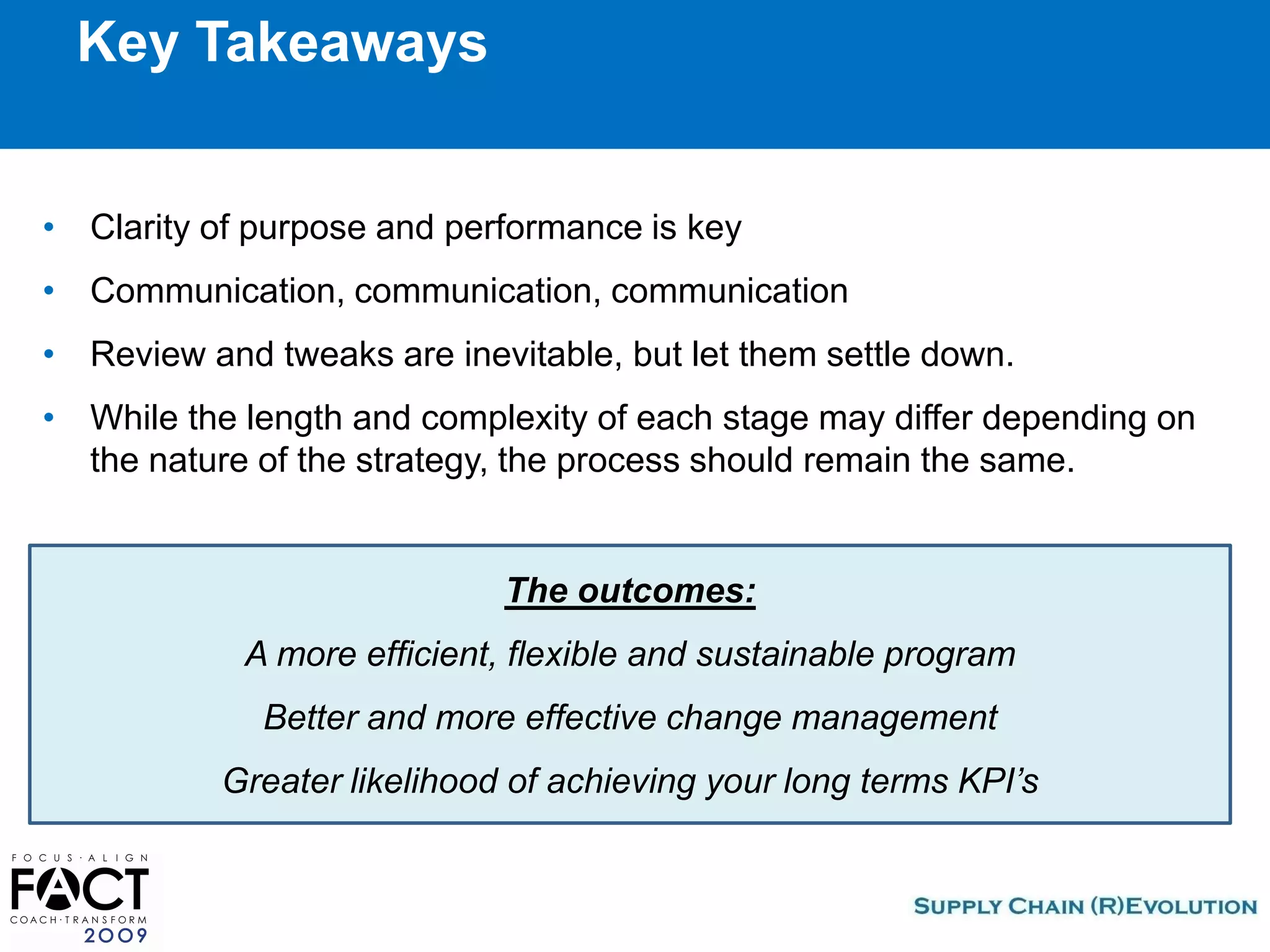 Fact2009 How To Operationalize Your Strategies