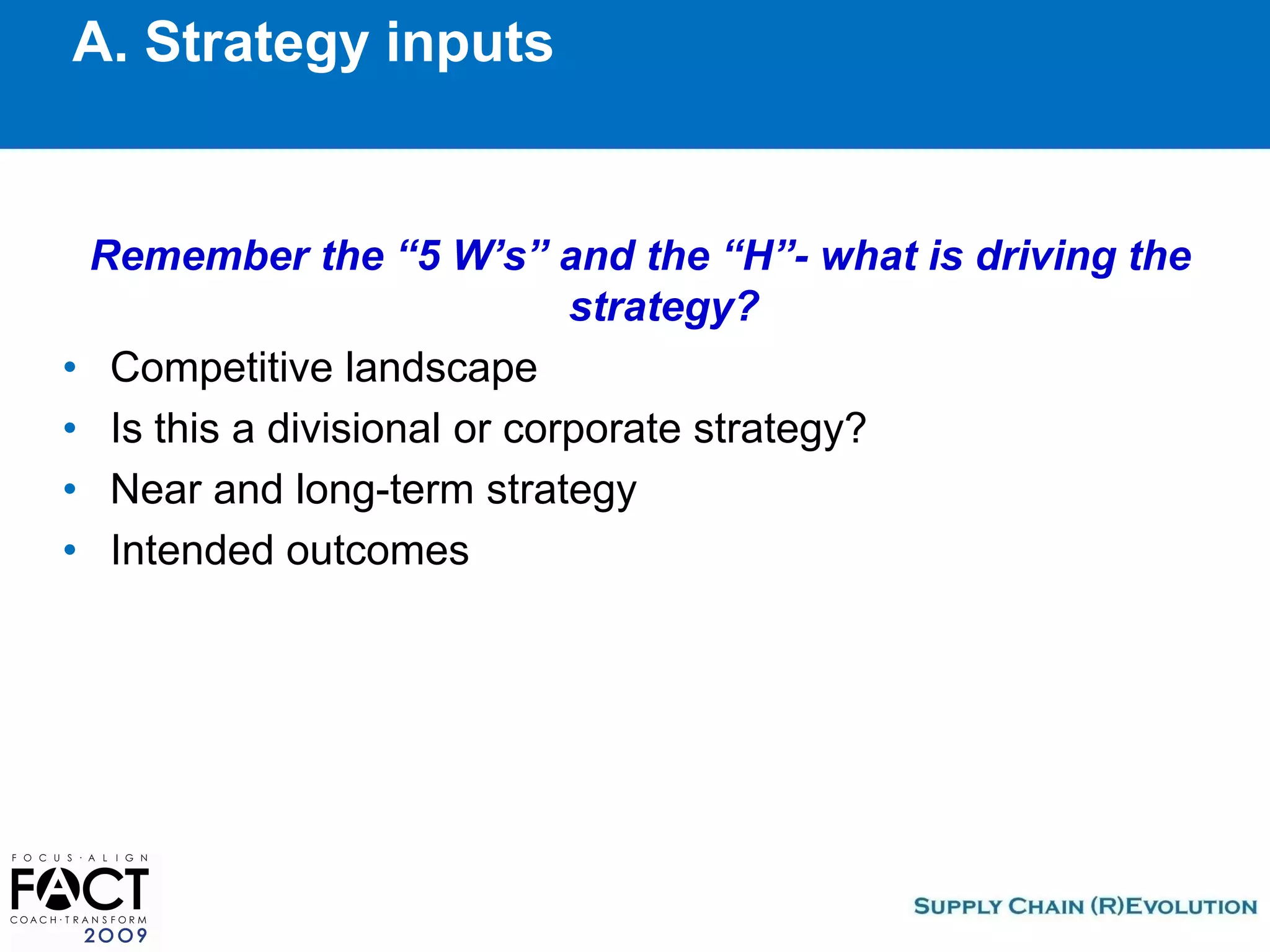 Fact2009 How To Operationalize Your Strategies