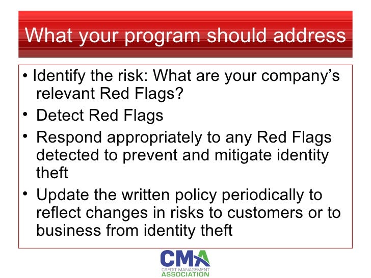 FACTA Red Flags Rule Compliance