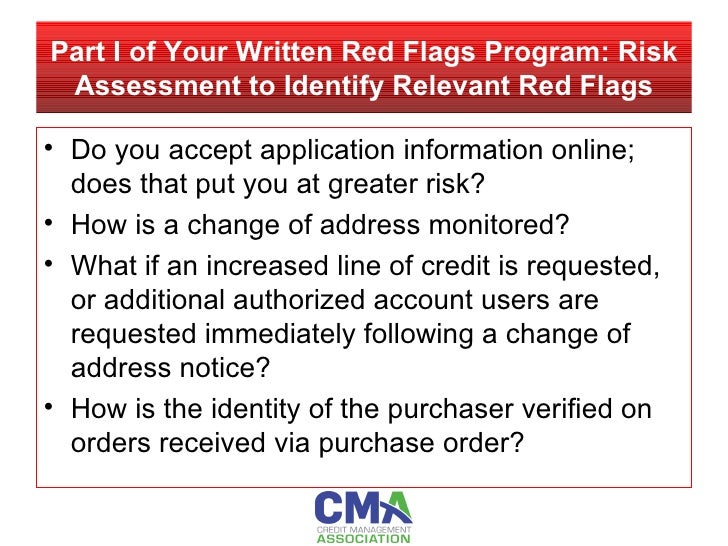 FACTA Red Flags Rule Compliance