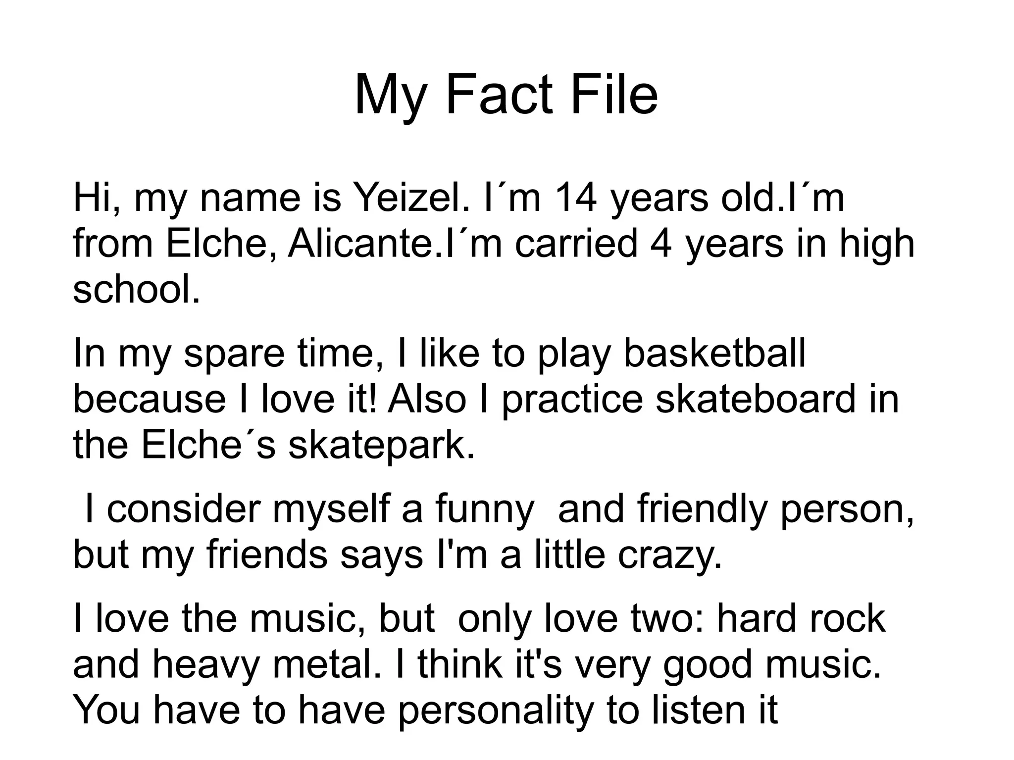 Fact File | PPT