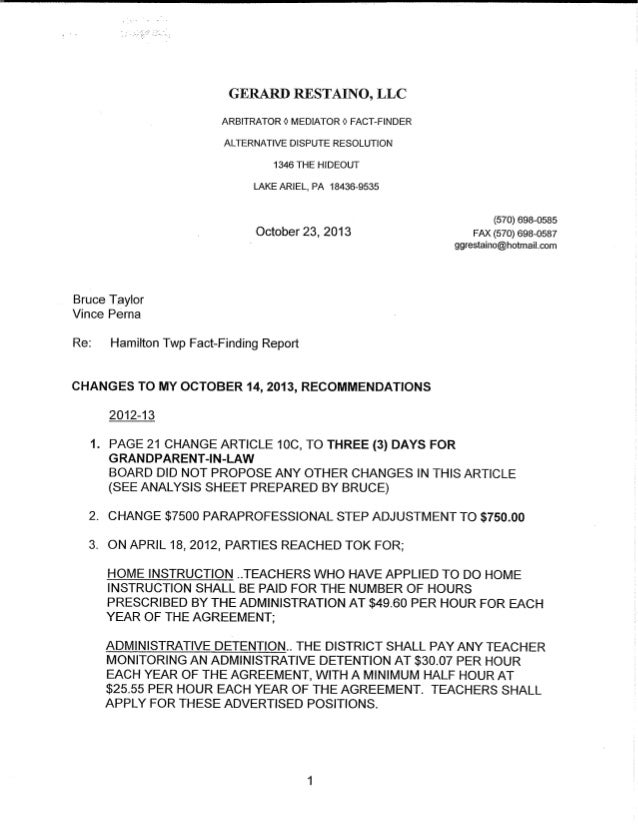 Hamilton Twp. Board of Education / Hamilton Twp. Education Associatio…