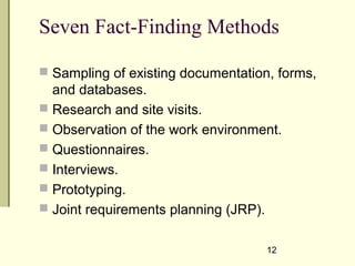 Fact finding techniques | PPT