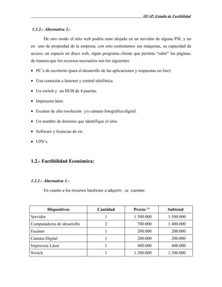 ESTUDIO DE FACTIBILIDAD