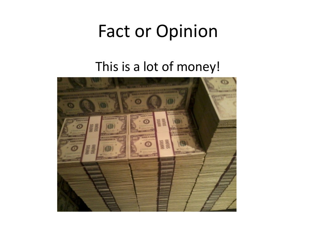 Fact Or Opinion Game