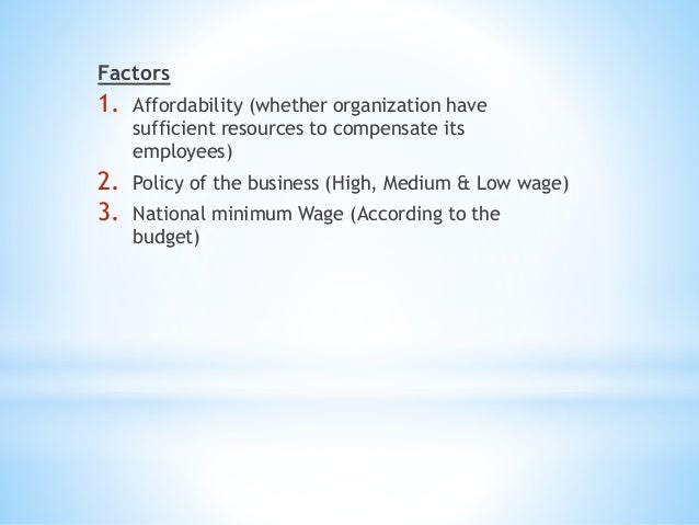 what does pay affecting mean