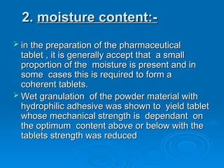 Factor affecting the strength of the tablets.ppt