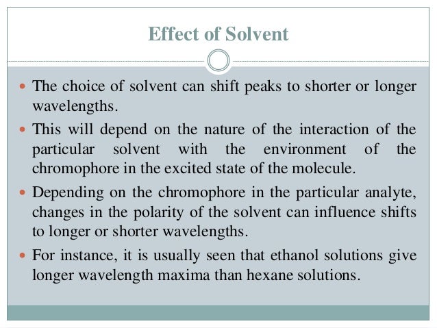 factors affecting spectrophotometer reading