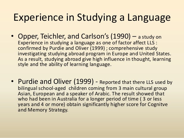Factor affect language learning strategy (lls) Najihah Bt Mohd Ismail…