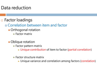 Factor analysis | PPTX