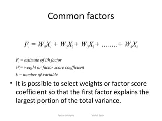 Selecta Factor Factor analysis | PPT