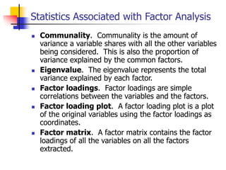 Factor analysis | PPT