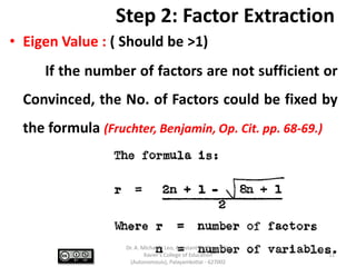 Factor Analysis, Assumptions. Exploratory Factor Analysis and ...