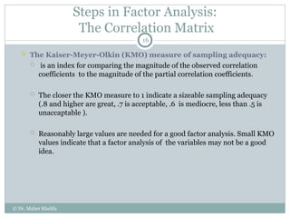 Kmo Table Comprehensive Guide to Factor Analysis Using SPSS for Data Reduction ...