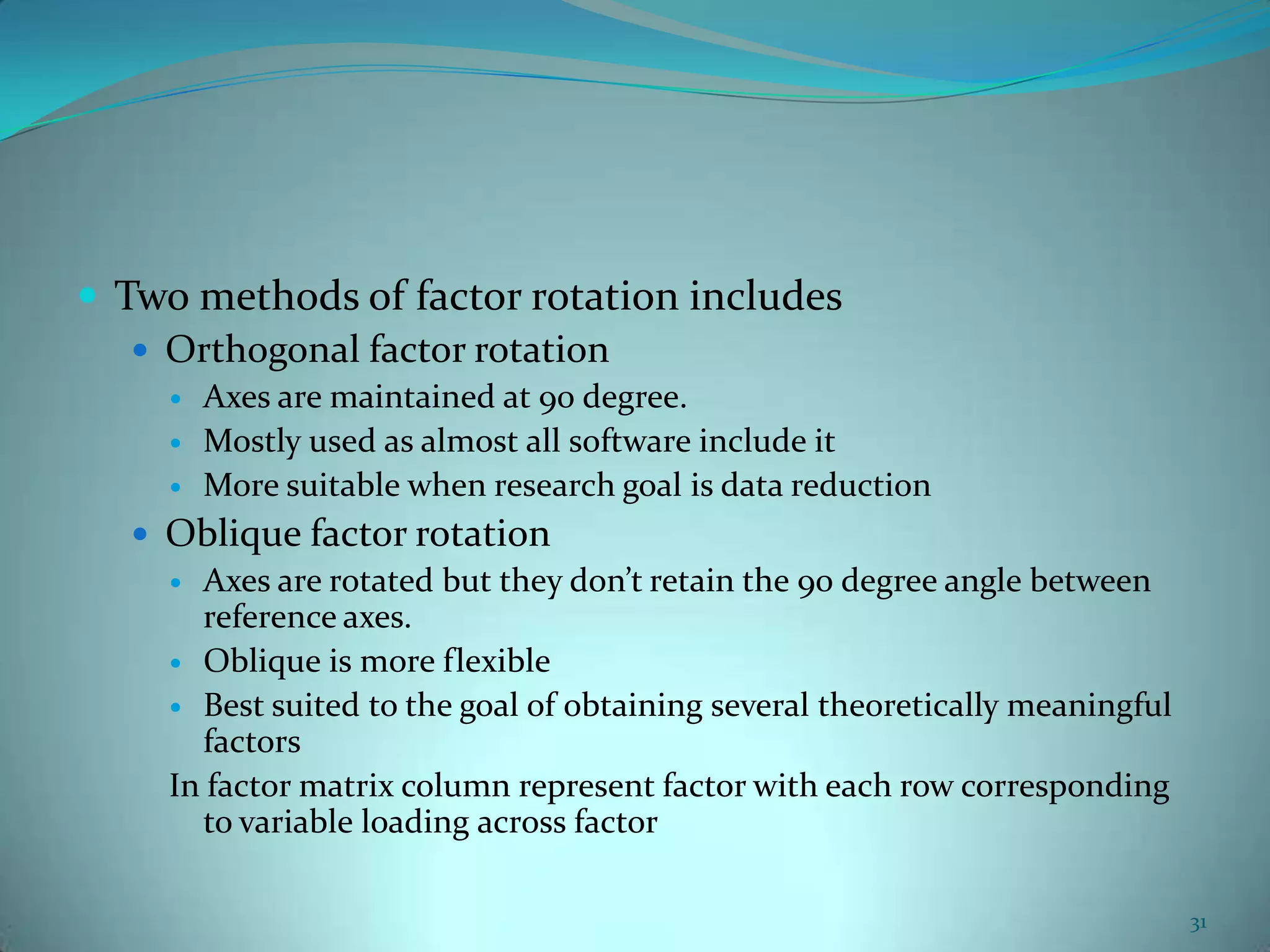Factor Analysis in Research | PPTX