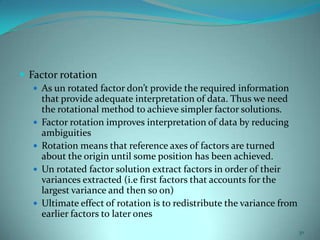 Factor Analysis in Research | PPTX