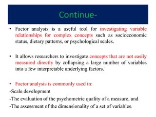 QCI WORKSHOP- Factor analysis- | PPTX