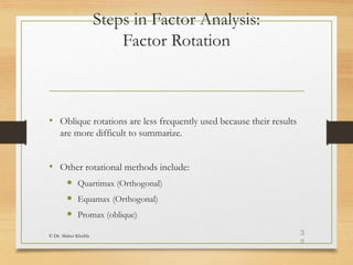 factor analysis (basics) for research .ppt