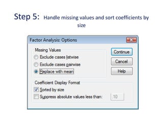 Step 5: Handle missing values and sort coefficients by
size
 