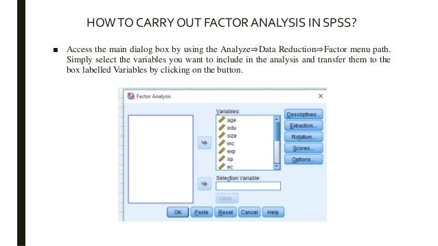 factor analysis spss output interpretation pdf