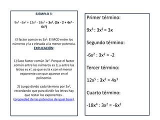Factor común | PPTX