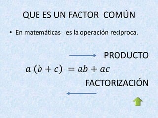 Factor comun | PPTX