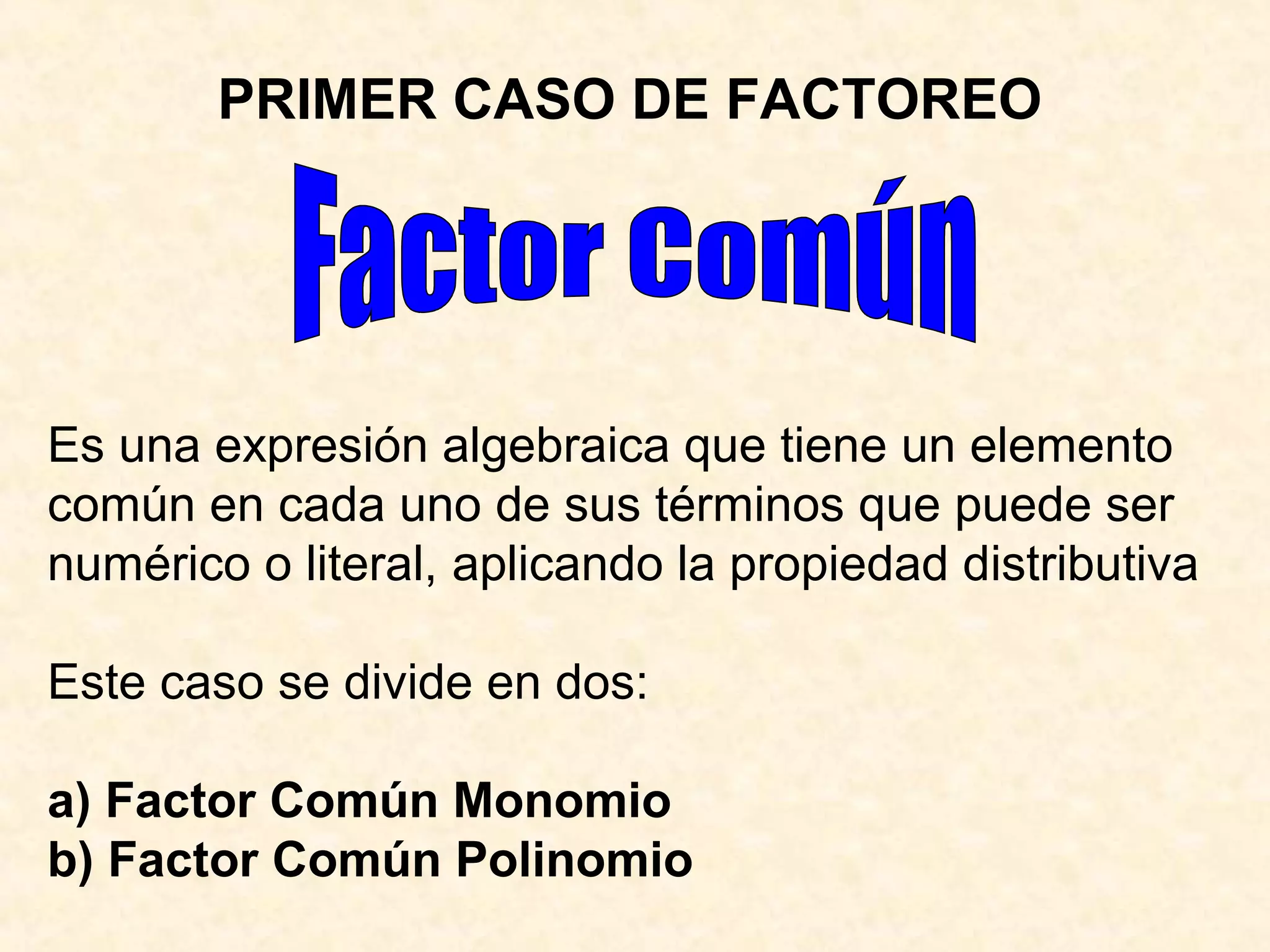 Factor comun | PPT