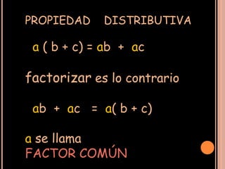 Factor Común | PPTX