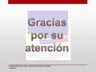 ELABORADO POR: SM2 LOPEZ MORA DONNY JAVIER
31MAR18.
 