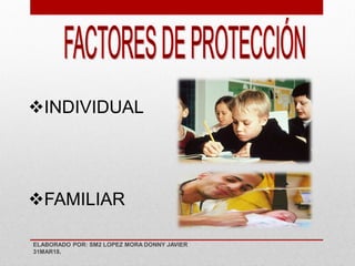 INDIVIDUAL
FAMILIAR
ELABORADO POR: SM2 LOPEZ MORA DONNY JAVIER
31MAR18.
 