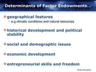 Factor Endowment Map Factor Endowments And Effect On Trade | PPT