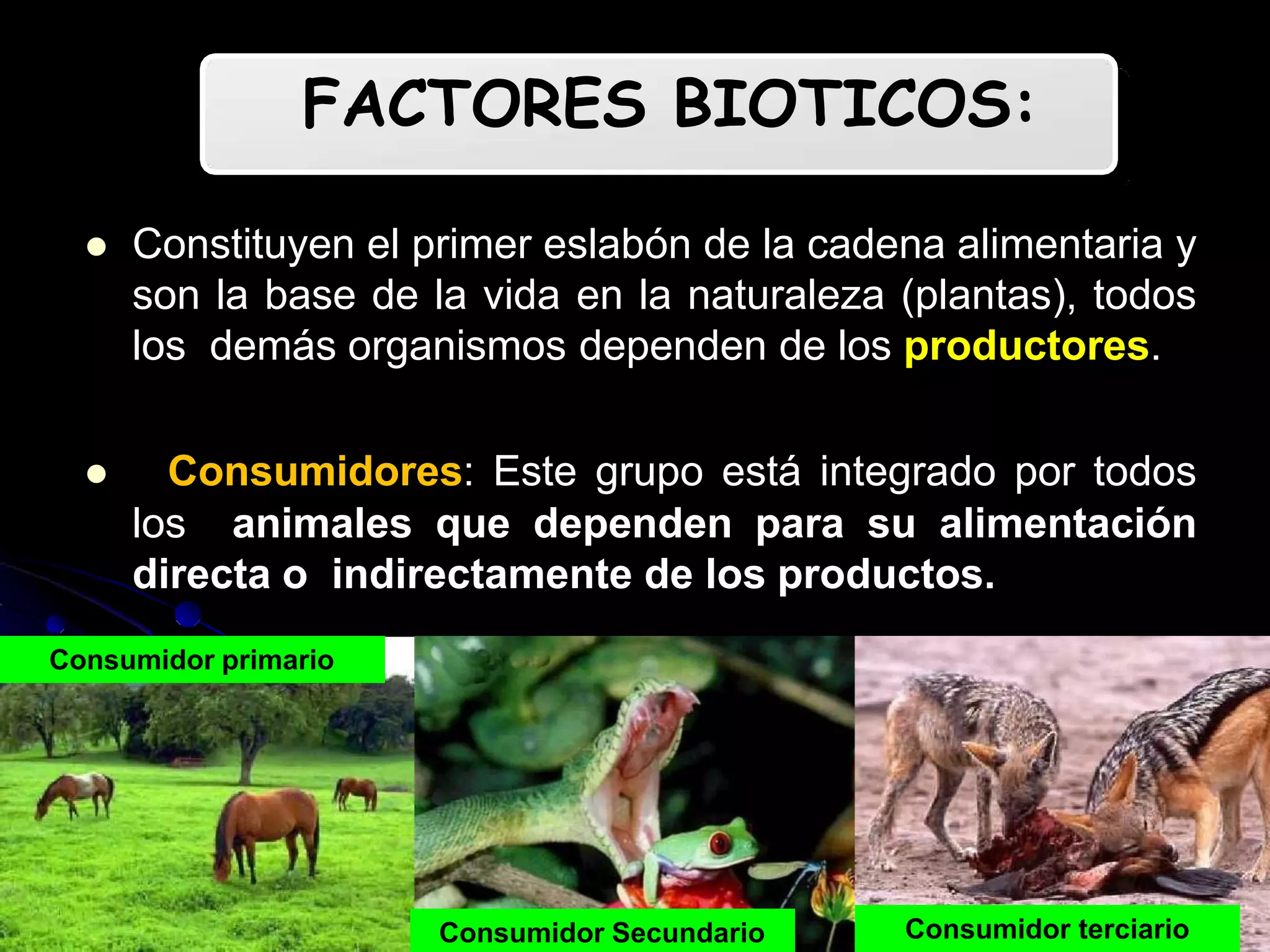 Factores bioticos y abioticos | PPT