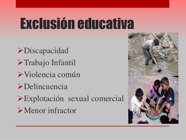 Factores de exclusion social