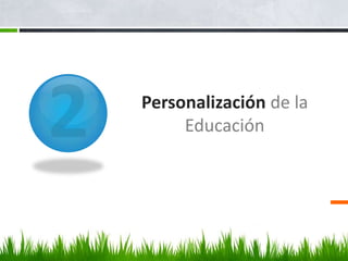 Herramientas de los estudiantes, como autoevaluaciones, zonas de trabajo en grupo, perfiles.