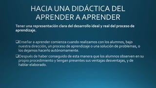 Factores de la enseñanza