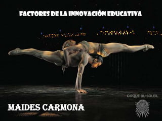 Factores de la Innovación educativa Maides Carmona 