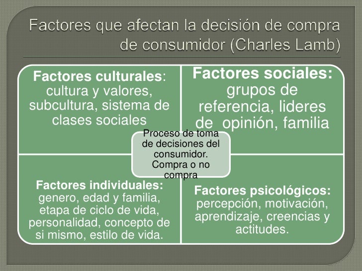 Factores demograficos que influyen en las decisiones de compra
