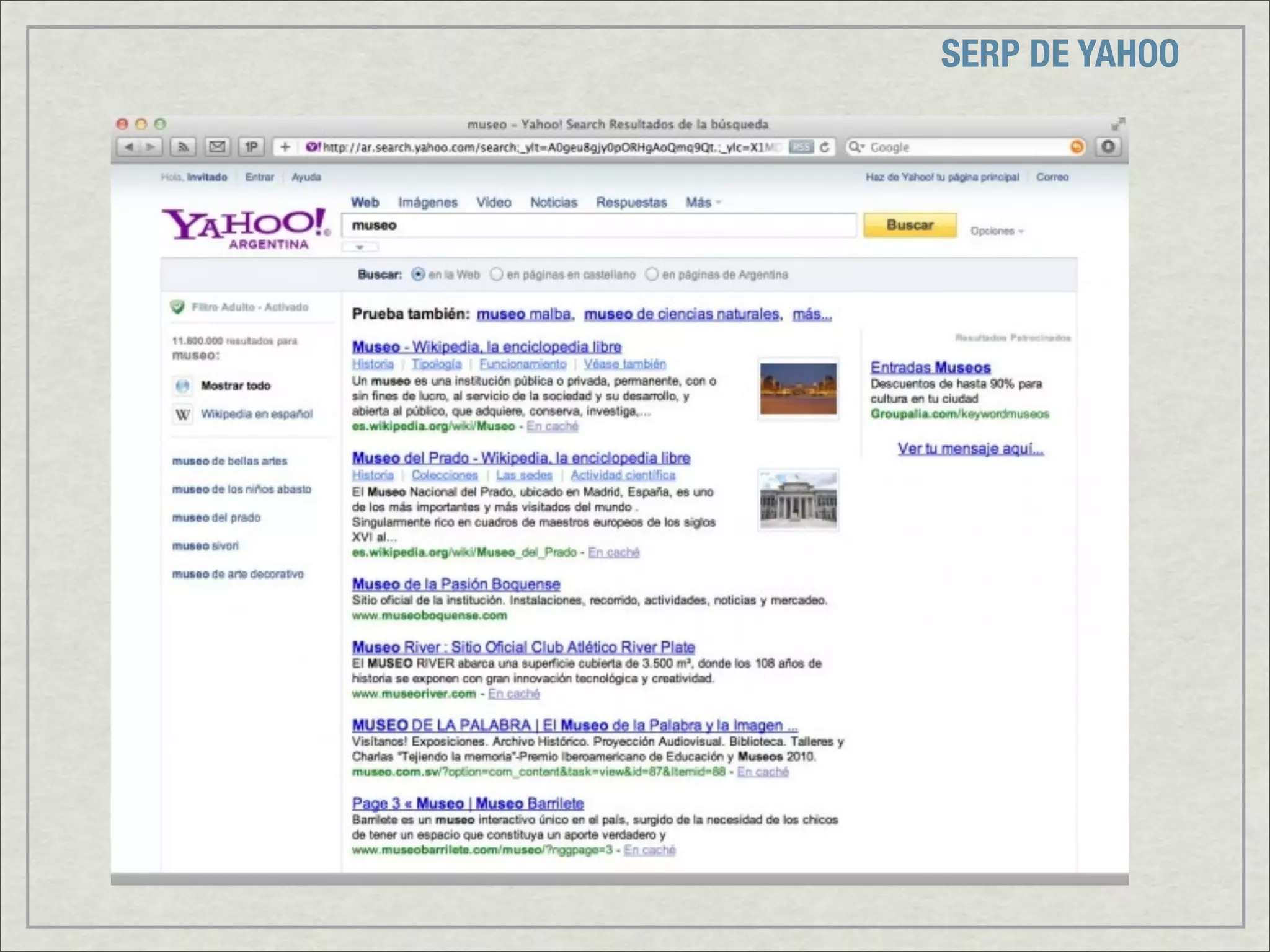 SERP DE YAHOO