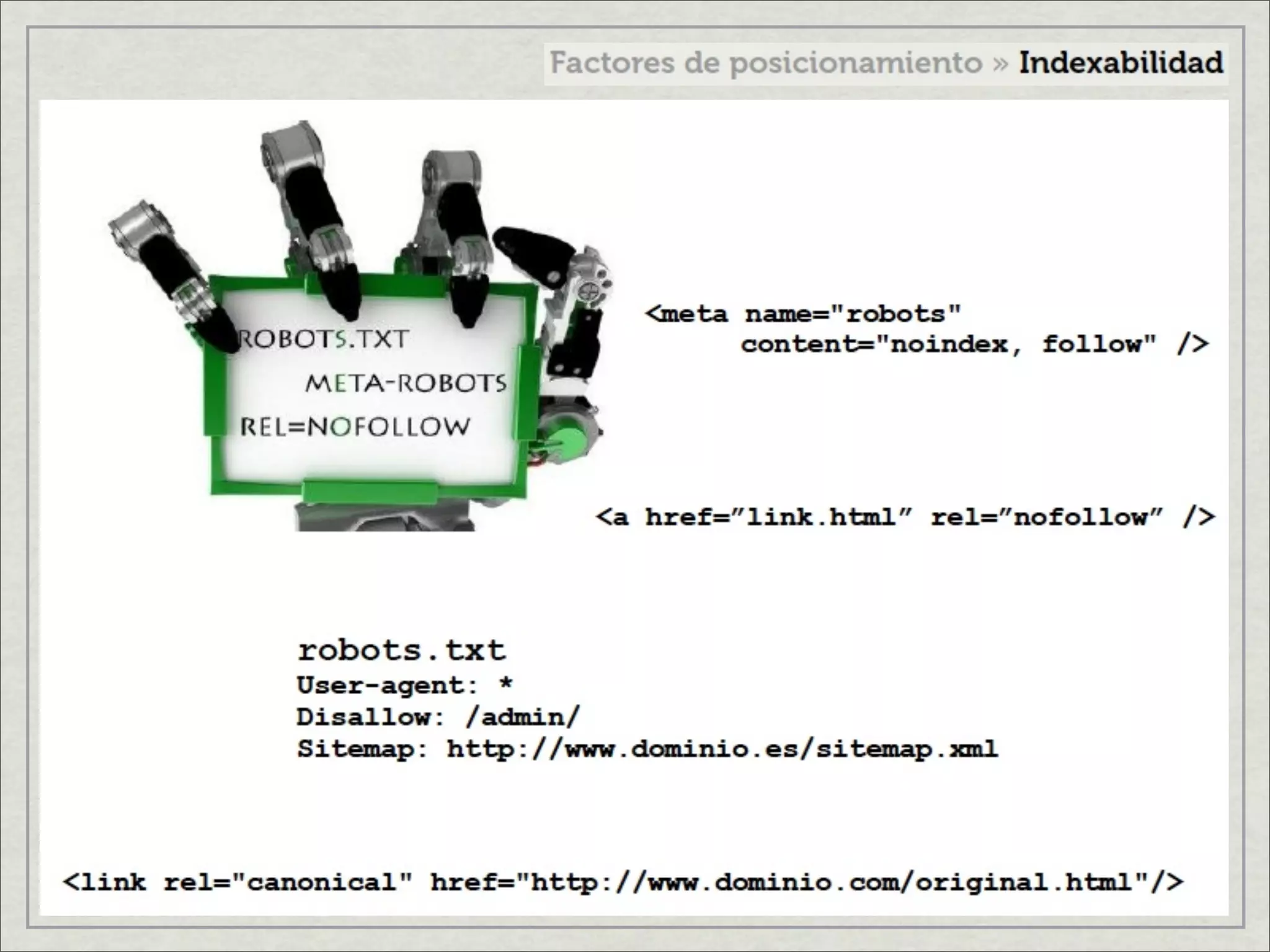 Factores de posicionamiento en internet