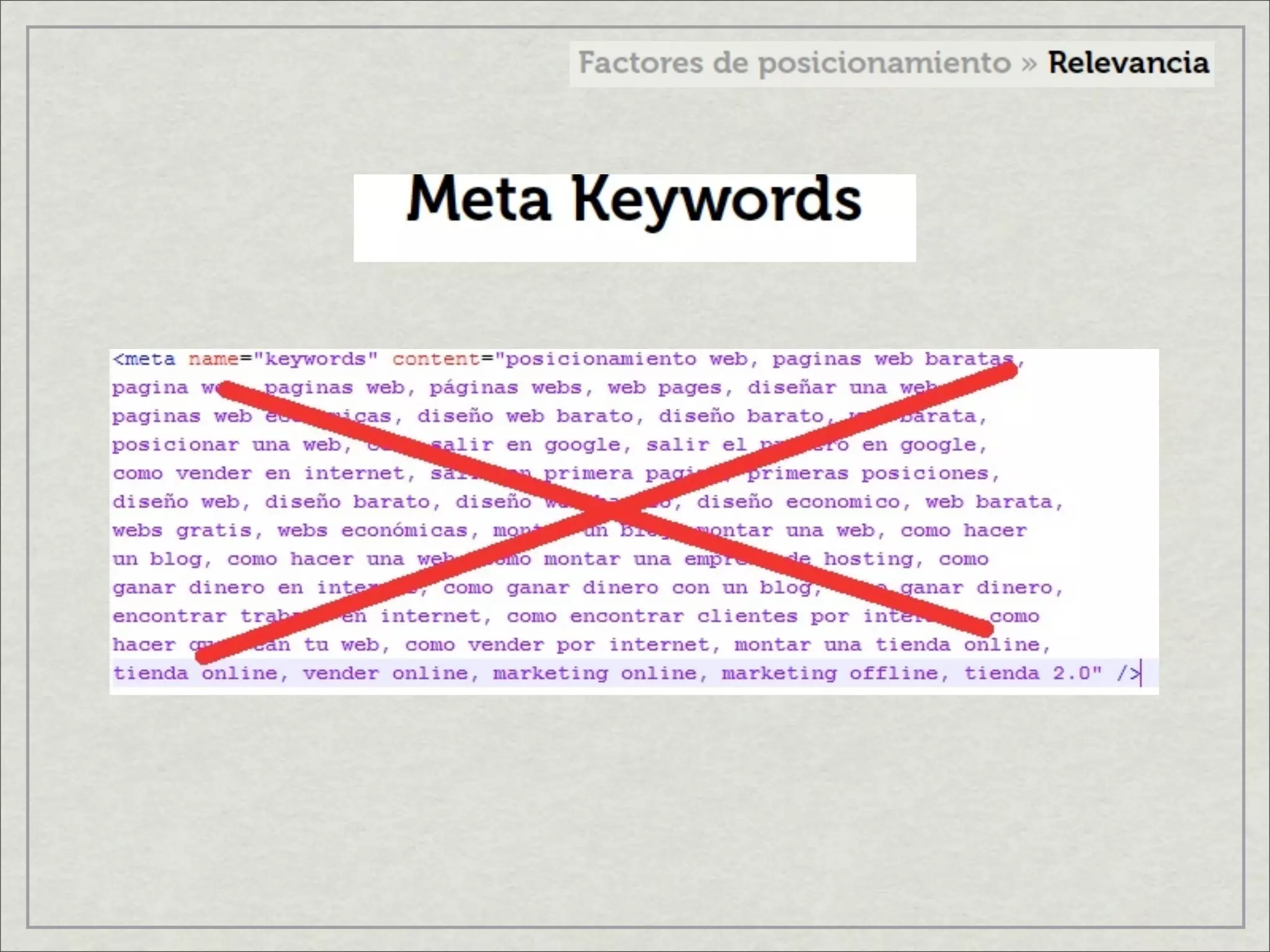 Factores de posicionamiento en internet